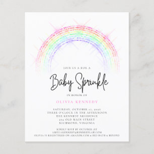 Budget Baby Sprinkle Sparking Rainbow-Baby shower