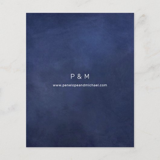 Budget Baby's Breath B Chalkboard Save Date (Achterkant)