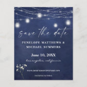 Budget Baby's Breath B Chalkboard Save Date (Voorkant)