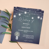 Budget Baby's Breath, BG Chalkboard, String Lights