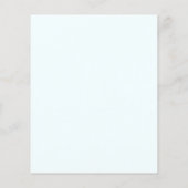 Budget Baby's Breath Blue Baby shower Invitation (Achterkant)