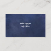 Budget Baby's Breath, Blue Chalk 2SM No Meal RSVP Informatiekaartje (Achterkant)