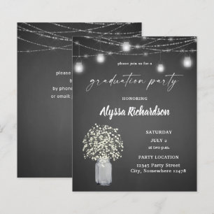 Budget Baby's Breath & Chalkboard Afsluitfeestje
