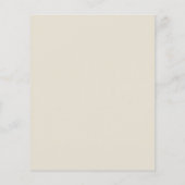 Budget Baby's Breath Floral Baby shower Uitnodigin (Achterkant)