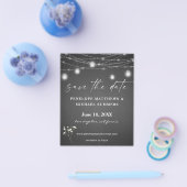 Budget Baby's Breath G Chalkboard Fotobesparingsda Flyer (Enkel)