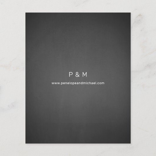 Budget Baby's Breath G Chalkboard Save Date (Achterkant)