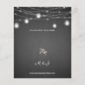 Budget Baby's Breath, G Chalkboard, String Lights (Achterkant)