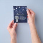 Budget Baby's Breath Krijt B Verlichte Bruidsdouch Flyer (Hand)