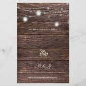 Budget Baby's Breath Lights Wedding Reception LG Flyer (Achterkant)