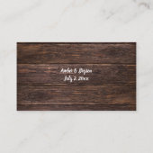 Budget Baby's Breed, Hout Floral 2SM No Meal RSVP Informatiekaartje (Achterkant)