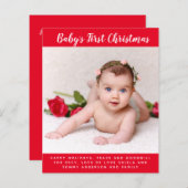 Budget baby's eerste kerstfoto (Voorkant / Achterkant)