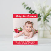 Budget baby's eerste kerstfoto (Staand voorkant)