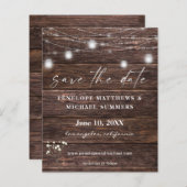 Budget Baby's Grote Rustic Sla de datum op (Voorkant / Achterkant)