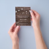 Budget Baby's Grote Rustic Sla de datum op Flyer (Hand)