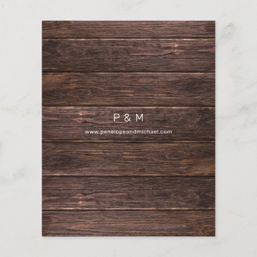 Budget Baby's Grote Rustic Sla de datum op Flyer (Achterkant)