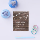 Budget Baby's Grote Rustic Sla de datum op Flyer (Enkel)