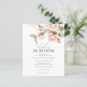 Budget Baby's in Bloom Pink Rose Twin Baby shower (Staand voorkant)