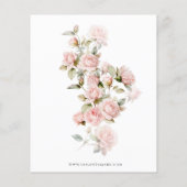 Budget Baby's in Bloom Pink Rose Twin Baby shower (Achterkant)