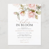 Budget Baby's in Bloom Pink Rose Twin Baby shower (Voorkant)