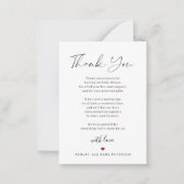 Budget babyshower script bedankt notitiekaartje (Voorkant)