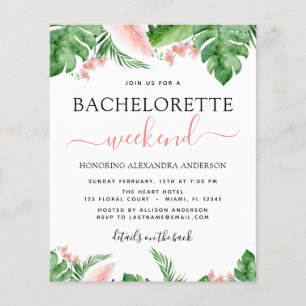 Budget Bachelorette Weekend Itinerary Tropical