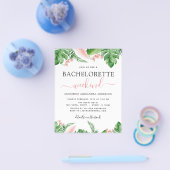 Budget Bachelorette Weekend Itinerary Tropical Flyer (Enkel)