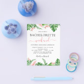 Budget Bachelorette Weekend Itinerary Tropical Flyer (Enkel)