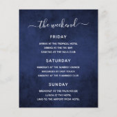 Budget Bachelorette Weekend Itinerary Tropical Flyer (Achterkant)