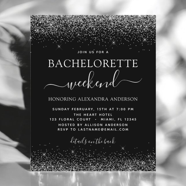 Budget Bachelorette Weekend Silver Glitter Party (Creator heeft geüpload)