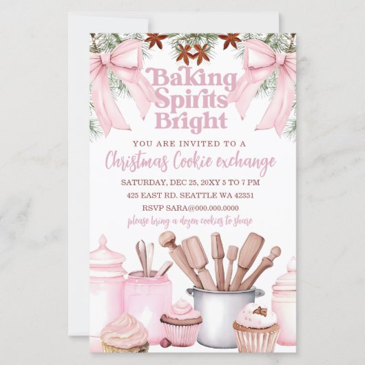 Budget Baking Spirits Bright Pink Cookie Exchange (Voorkant)