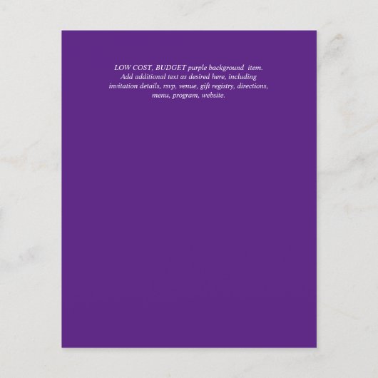 BUDGET Baptism Bautizo Bautismo GREENERY nodigt (Achterkant)