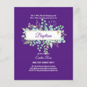 BUDGET Baptism Bautizo Bautismo GREENERY nodigt (Voorkant)