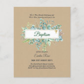 BUDGET Baptism Bautizo Bautismo GREENERY nodigt (Voorkant)