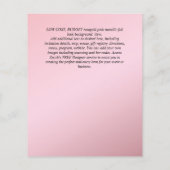 BUDGET Baptism Christening Bautizo Bautismo INVITE Flyer (Achterkant)