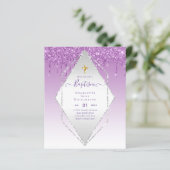 BUDGET BAPTISM CHRISTEST Invitation AGATE GOLD (Staand voorkant)