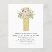 Budget Baptism Dusty Pink Rose Greenery (Voorkant)