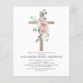 Budget Baptism Dusty Pink Rose Greenery Eucalyptus (Voorkant)