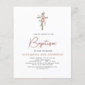 Budget Baptism Dusty Pink Rose Greenery Eucalyptus (Voorkant)