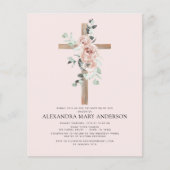 Budget Baptism Dusty Pink Rose Greenery Eucalyptus (Voorkant)
