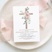 Budget Baptism Dusty Pink Rose Greenery Eucalyptus
