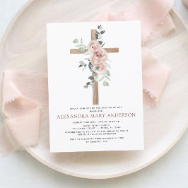 Budget Baptism Dusty Pink Rose Greenery Eucalyptus