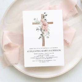 Budget Baptism Dusty Pink Rose Greenery Eucalyptus