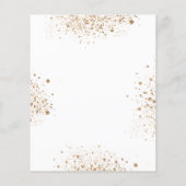 Budget Baptism eucalyptus greenery Gold-uitnodigin (Achterkant)