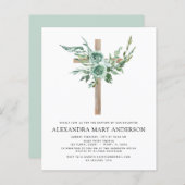 Budget Baptism Floral Eucalyptus Greenery (Voorkant / Achterkant)