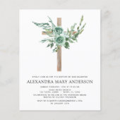 Budget Baptism Floral Eucalyptus Greenery (Voorkant)