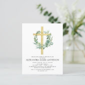 Budget Baptism Floral Greenery Sage Eucalyptus (Staand voorkant)