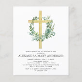 Budget Baptism Floral Greenery Sage Eucalyptus (Voorkant)