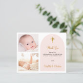 Budget baptism foto's tweelingmeisjes bedankt (Staand voorkant)