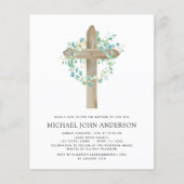 Budget Baptism Greenery Sage Eucalyptus Flyer (Voorkant)
