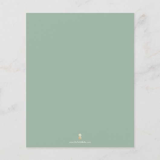 Budget Baptism Uitnodigingen Religieuze Olijftak Flyer (Achterkant)